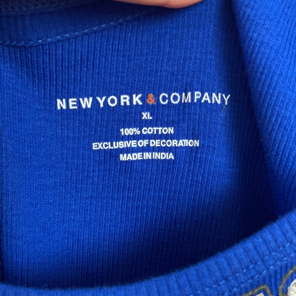 New York & Company Cobalt Tank Top - Picture 3 of 4